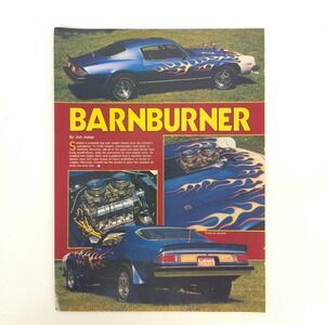 1979 Chevy Camaro Z28 Barnburner Print Ad Garage Wall Man Cave Decor Jim Schmitt